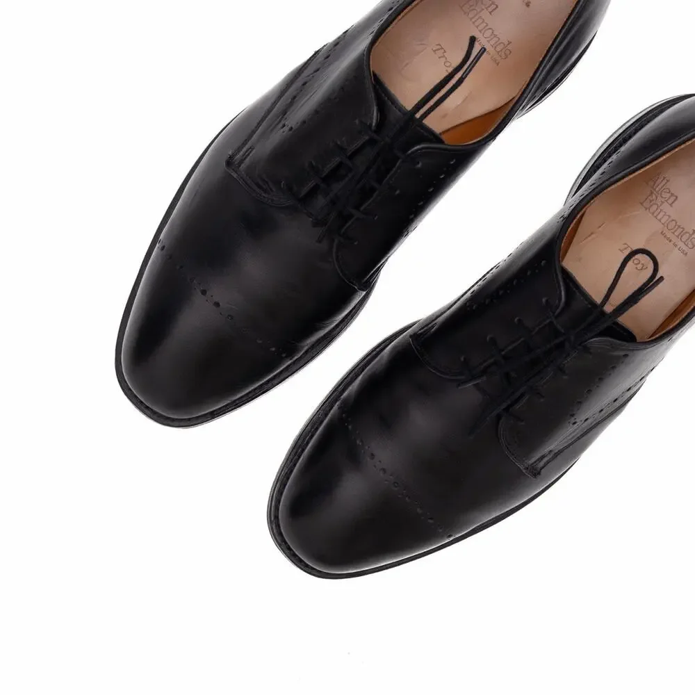 $425 Allen Edmonds Troy Black Leather Oxford Dress Shoes — US 10 EEE